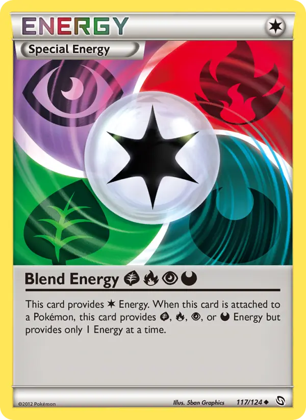 Blend Energy Grass Fire Psychic Darkness, Pokémon card