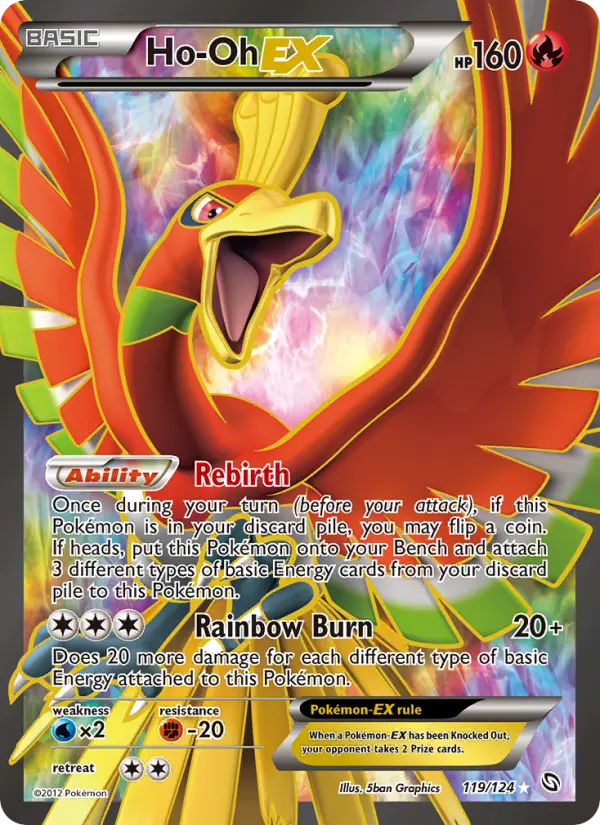 Ho-Oh-EX, Pokémon card
