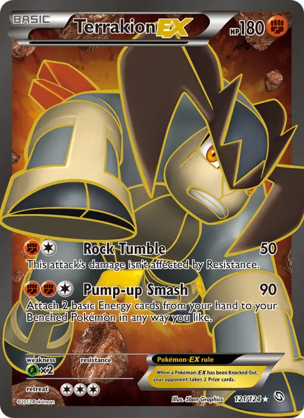 Terrakion-EX, Pokémon card