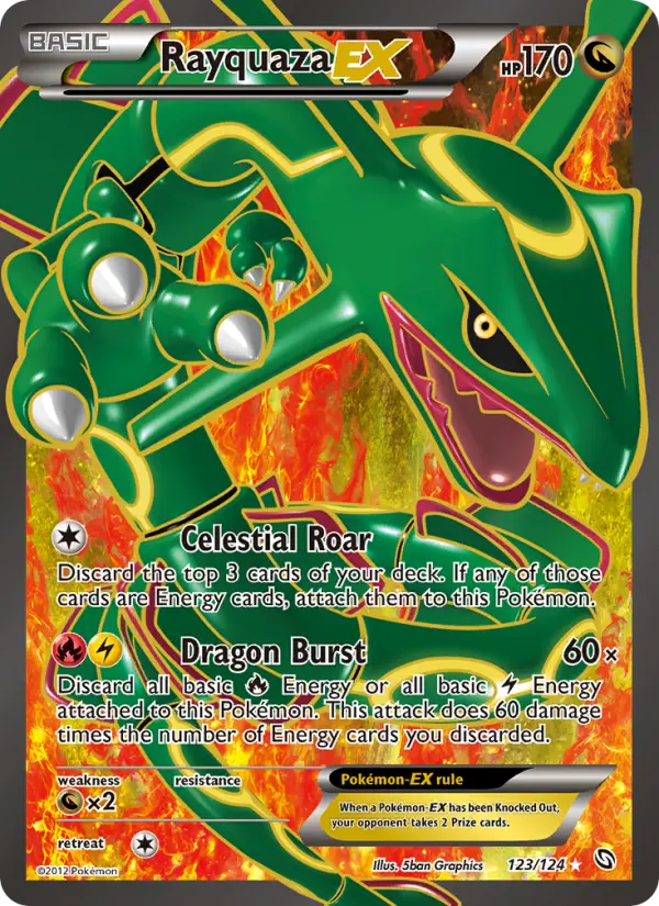 Rayquaza-EX, Pokémon card