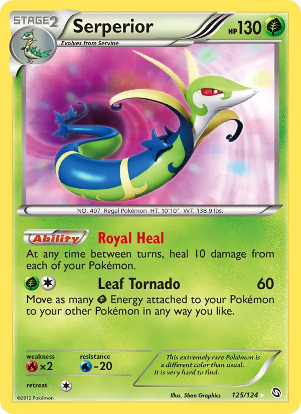 Serperior, Pokémon card