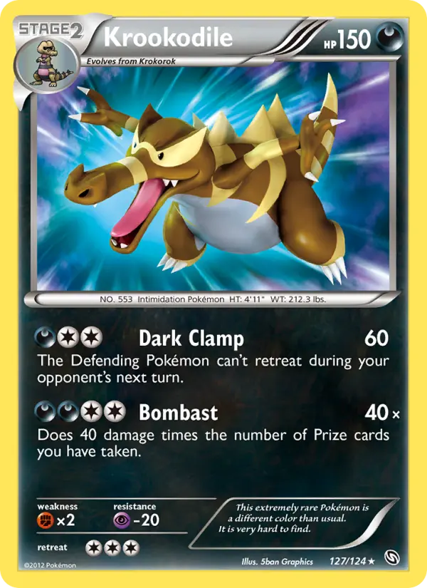 Krookodile, Pokémon card