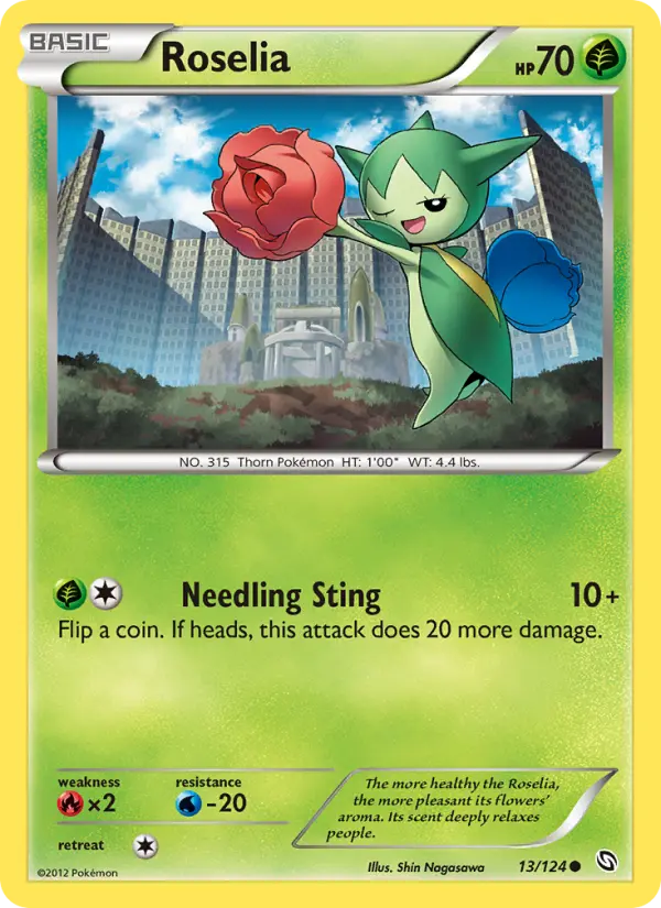 Roselia, Pokémon card