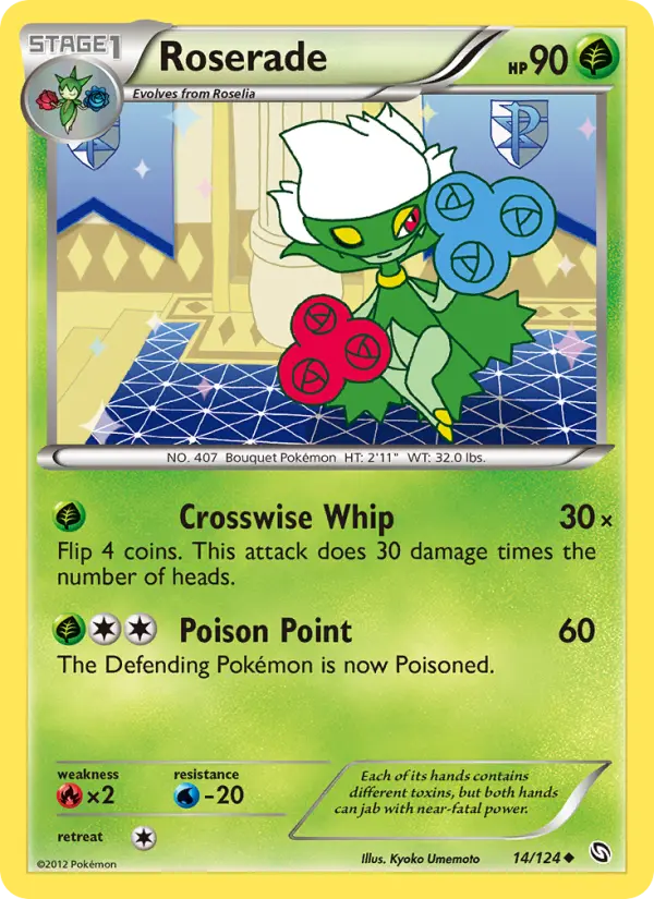 Roserade, Pokémon card