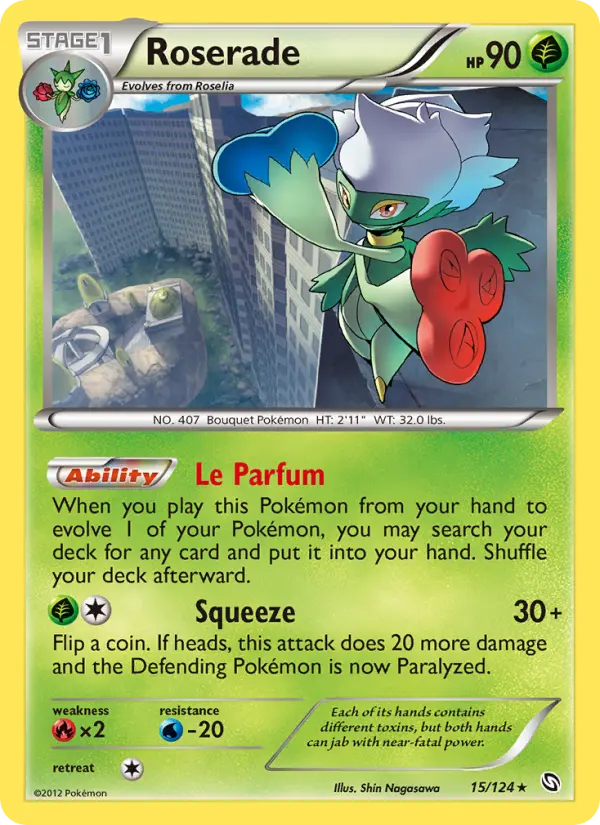 Roserade, Pokémon card
