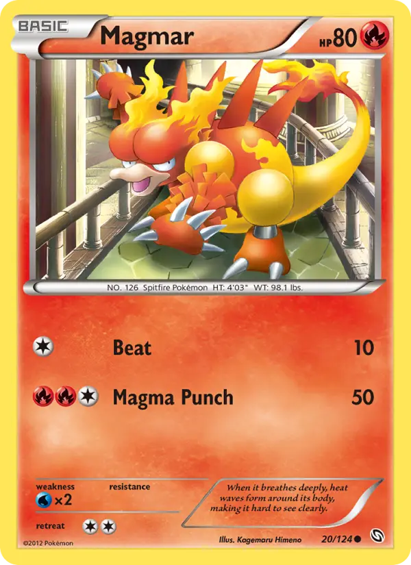 Magmar, Pokémon card
