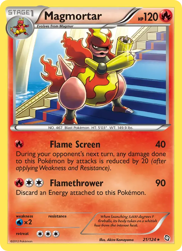 Magmortar, Pokémon card
