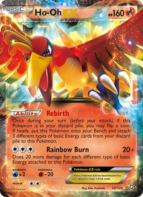 Ho-Oh-EX, Pokémon card