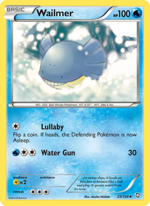 Wailmer, Pokémon card