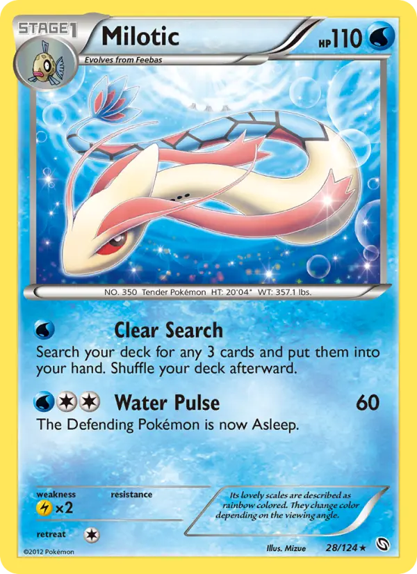 Milotic, Pokémon card