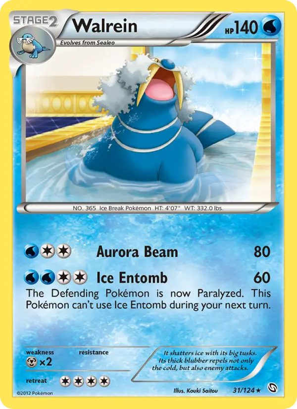 Walrein, Pokémon card