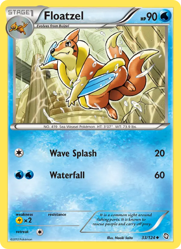 Floatzel, Pokémon card