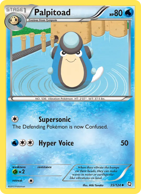 Palpitoad, Pokémon card