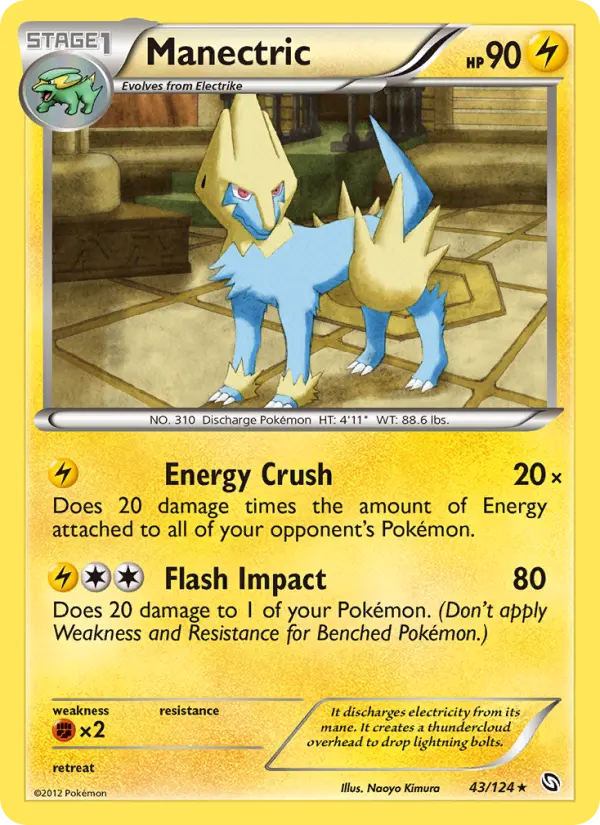 Manectric, Pokémon card