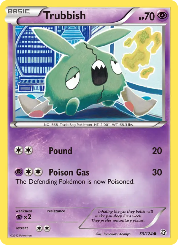 Trubbish, Pokémon card