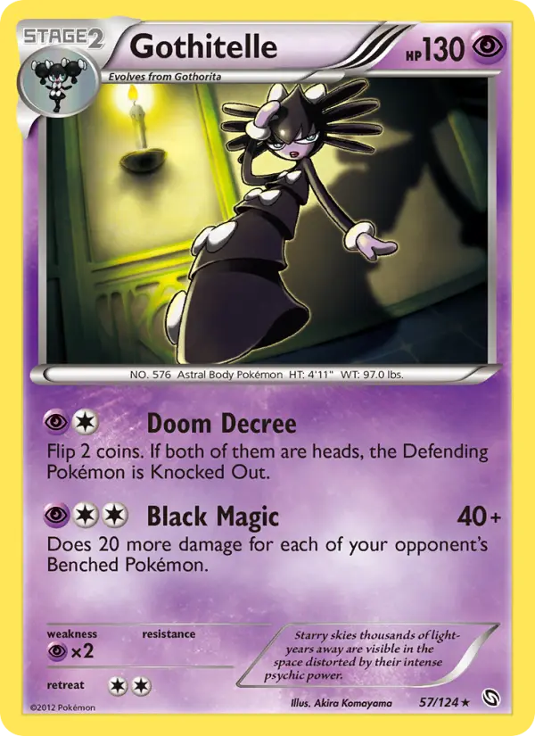 Gothitelle, Pokémon card