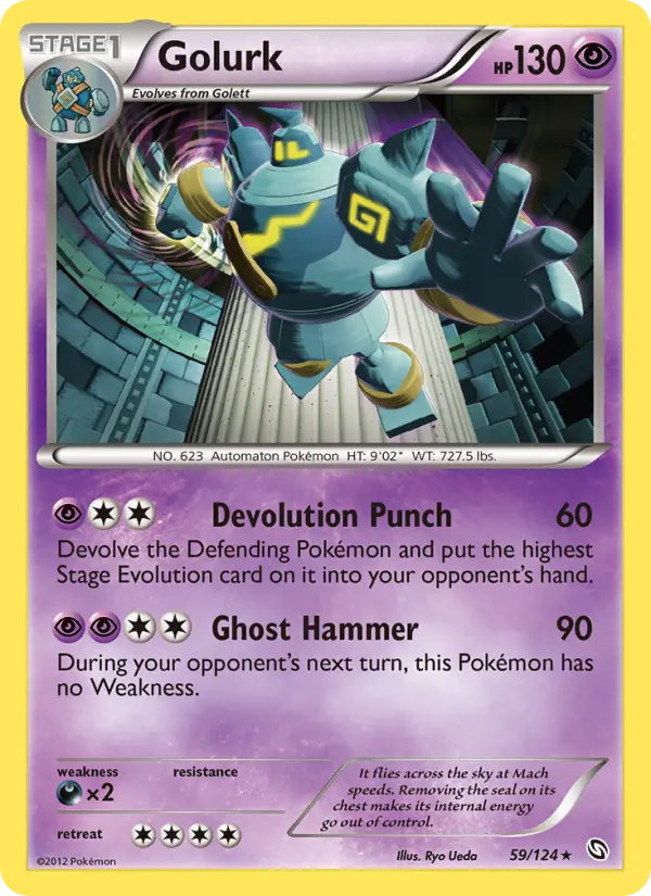 Golurk, Pokémon card