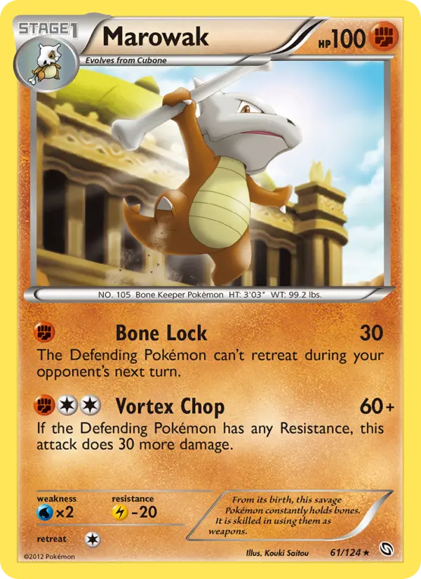 Marowak, Pokémon card
