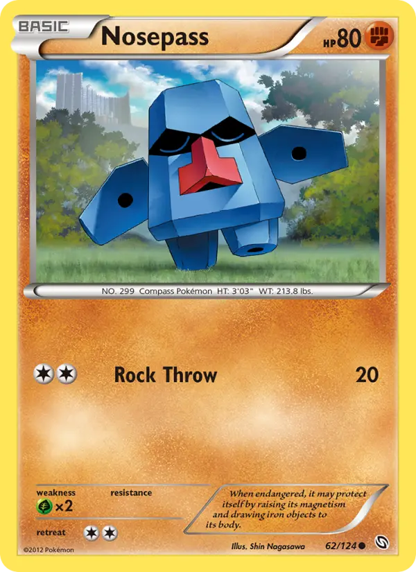 Nosepass, Pokémon card
