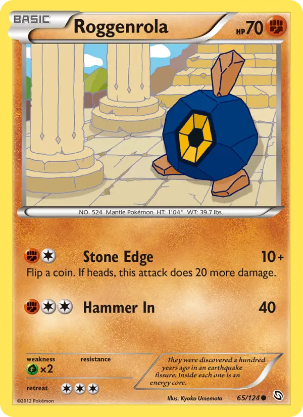 Roggenrola, Pokémon card