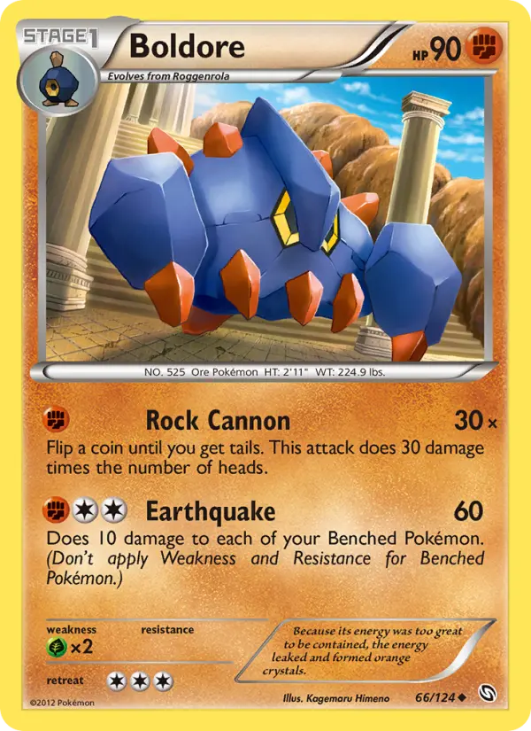Boldore, Pokémon card