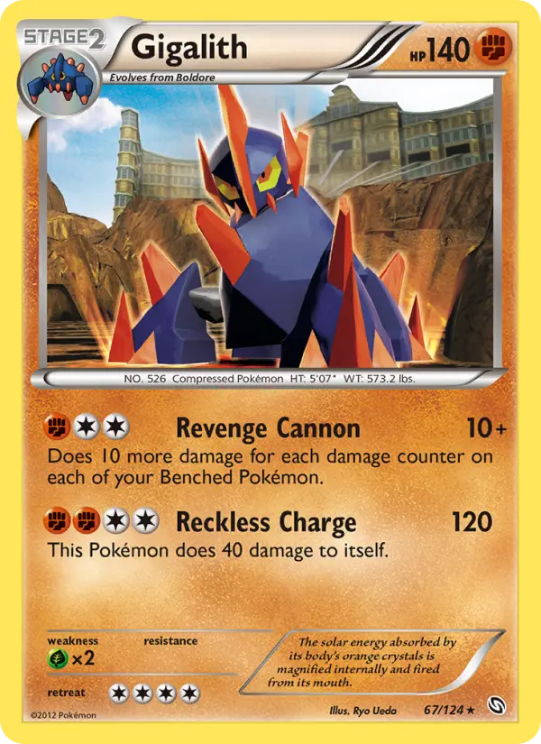 Gigalith, Pokémon card