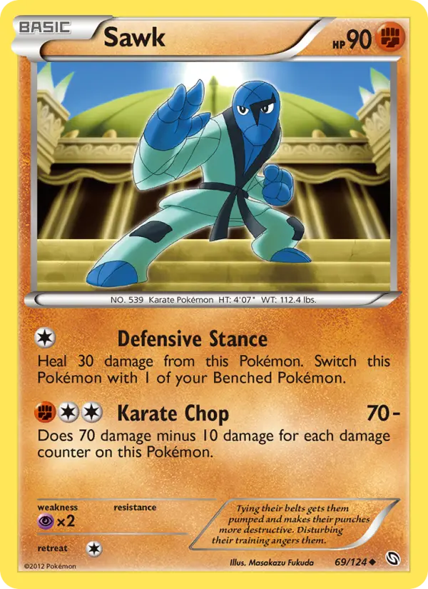 Sawk, Pokémon card