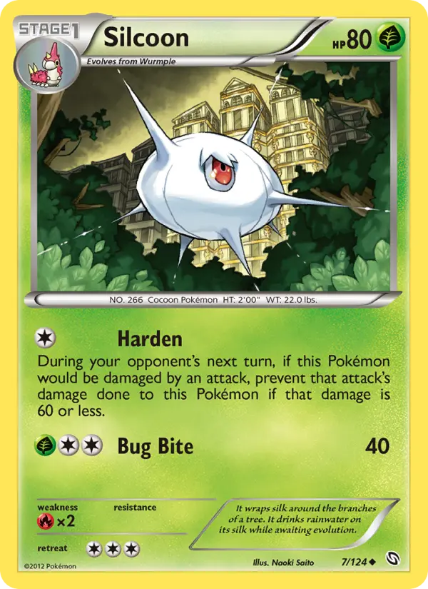 Silcoon, Pokémon card