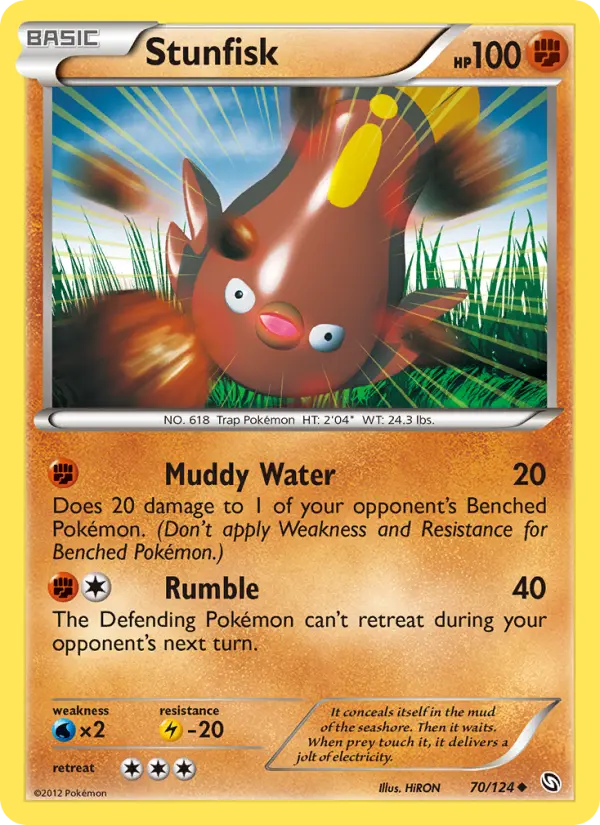 Stunfisk, Pokémon card
