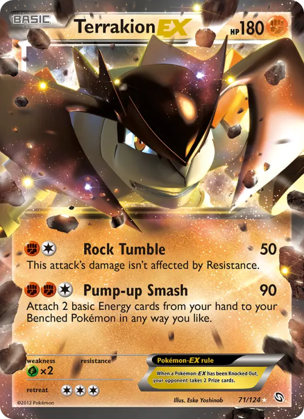 Terrakion-EX, Pokémon card