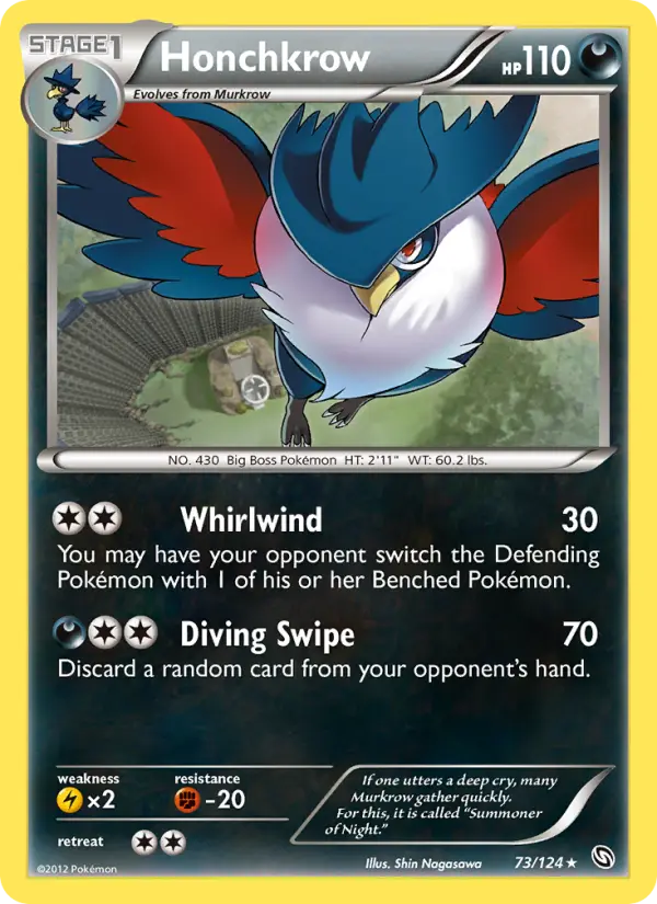 Honchkrow, Pokémon card