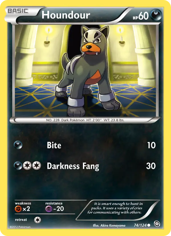 Houndour, Pokémon card