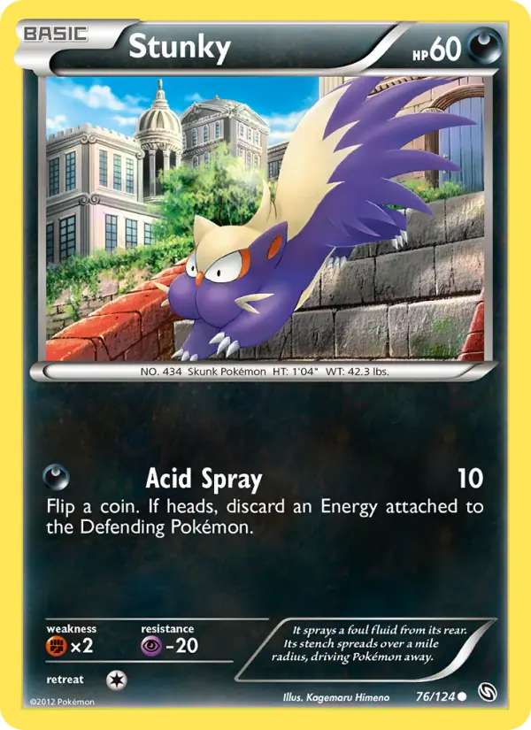 Stunky, Pokémon card