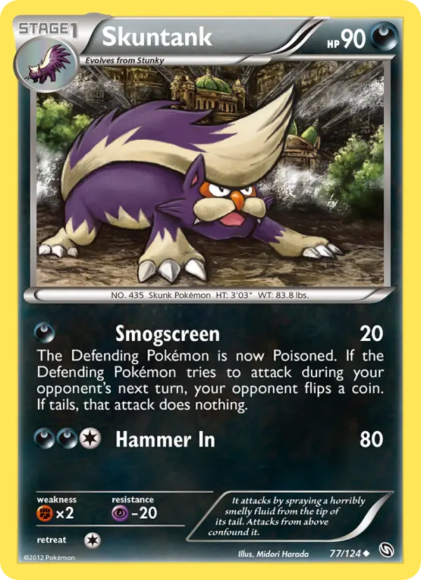 Skuntank, Pokémon card