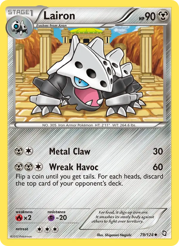 Lairon, Pokémon card