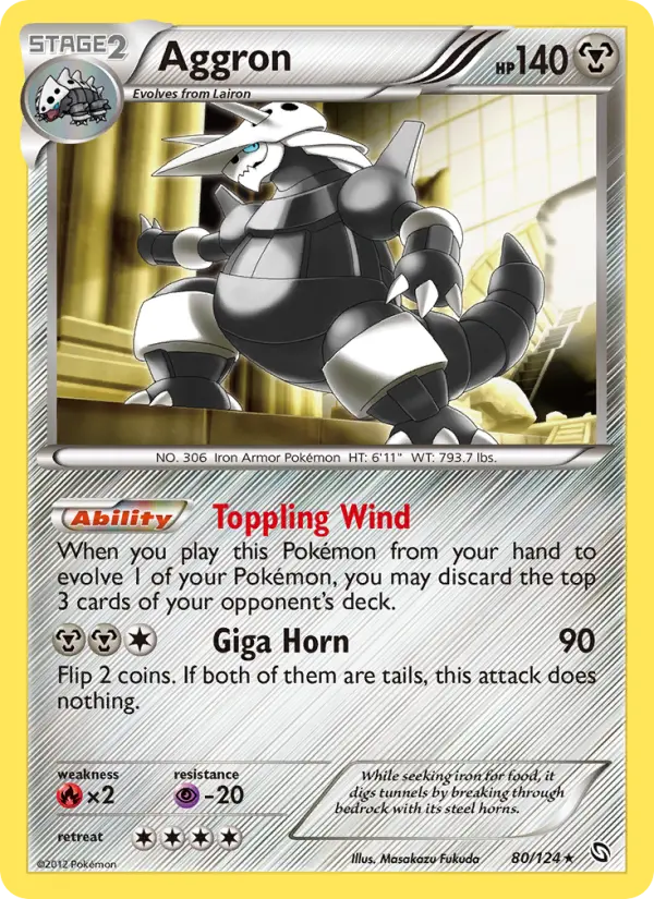 Aggron, Pokémon card