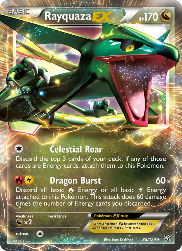 Rayquaza-EX, Pokémon card