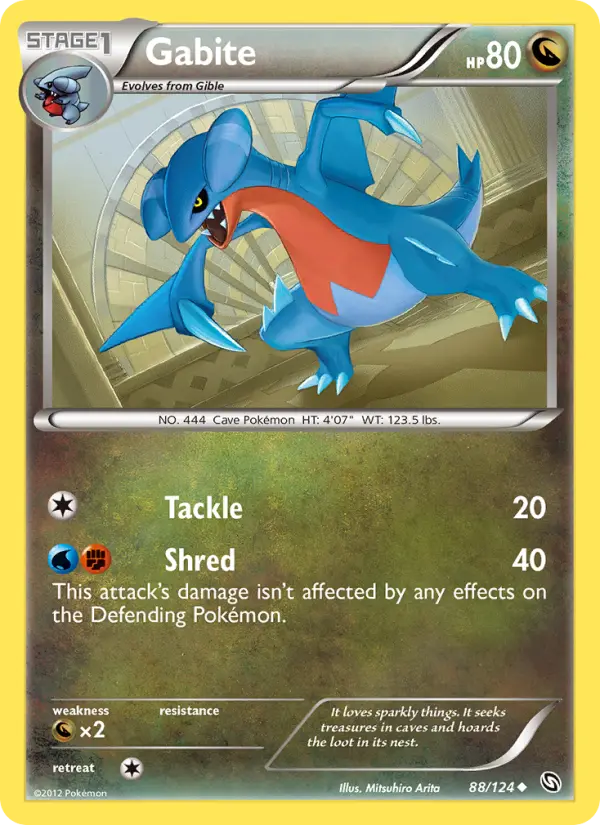 Gabite, Pokémon card