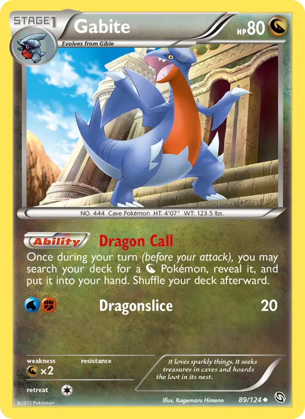 Gabite, Pokémon card