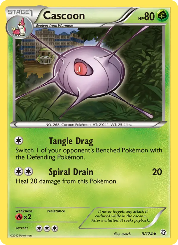 Cascoon, Pokémon card