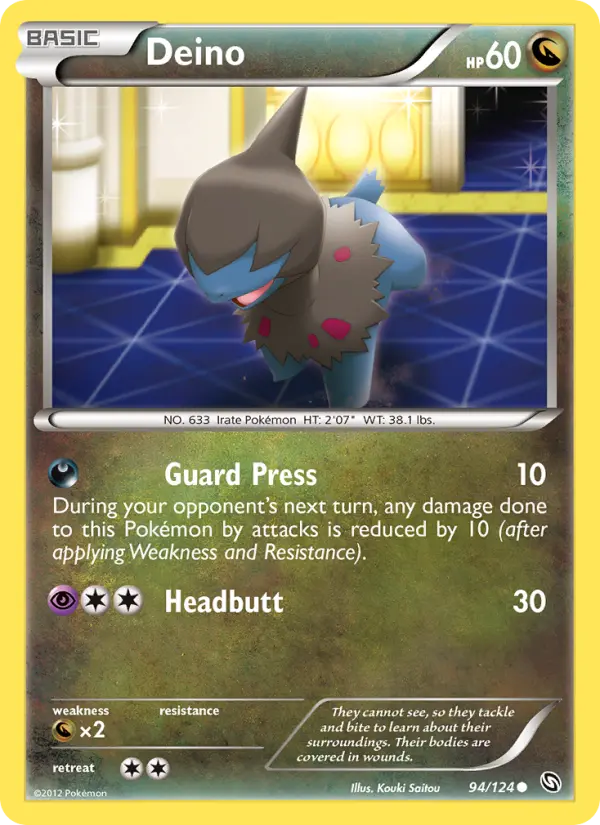 Deino, Pokémon card