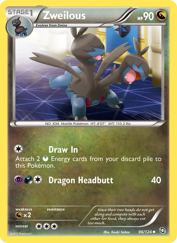 Zweilous, Pokémon card