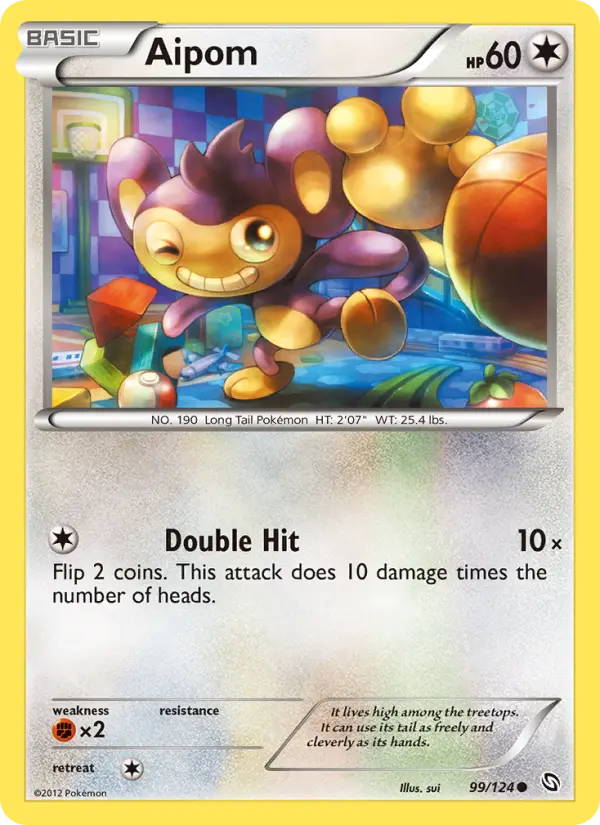 Aipom, Pokémon card