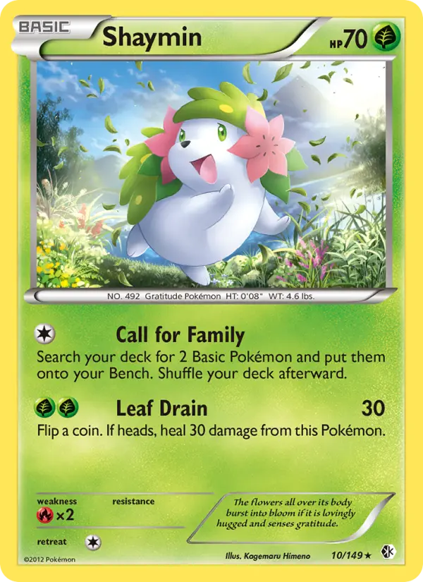 Shaymin, Pokémon card