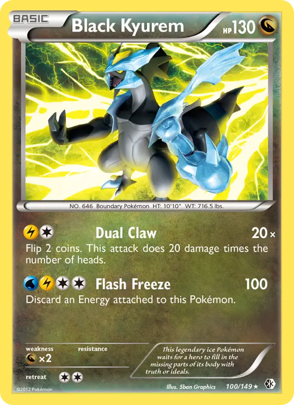 Black Kyurem, Pokémon card