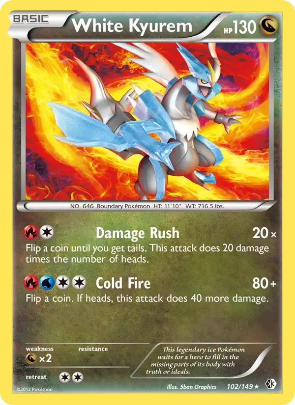 White Kyurem, Pokémon card