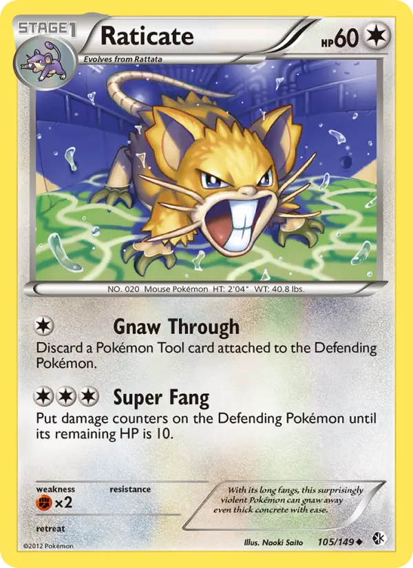 Raticate, Pokémon card