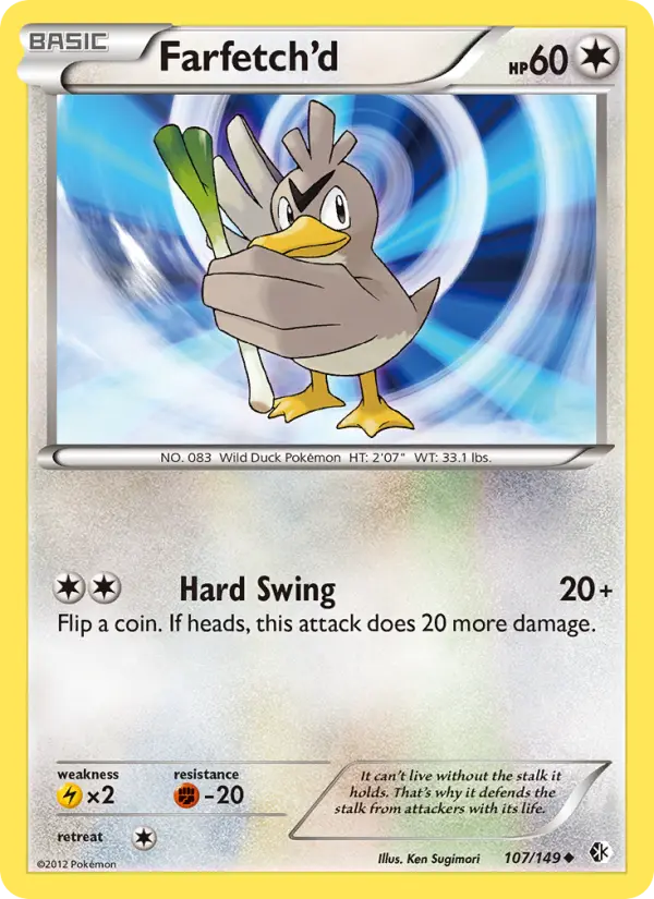 Farfetch’d, Pokémon card