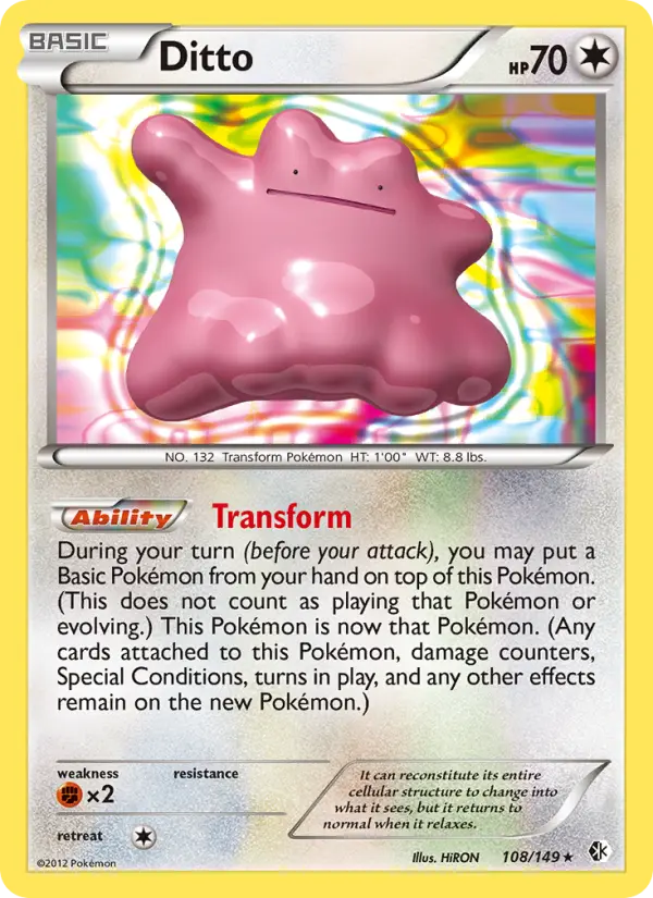 Ditto, Pokémon card