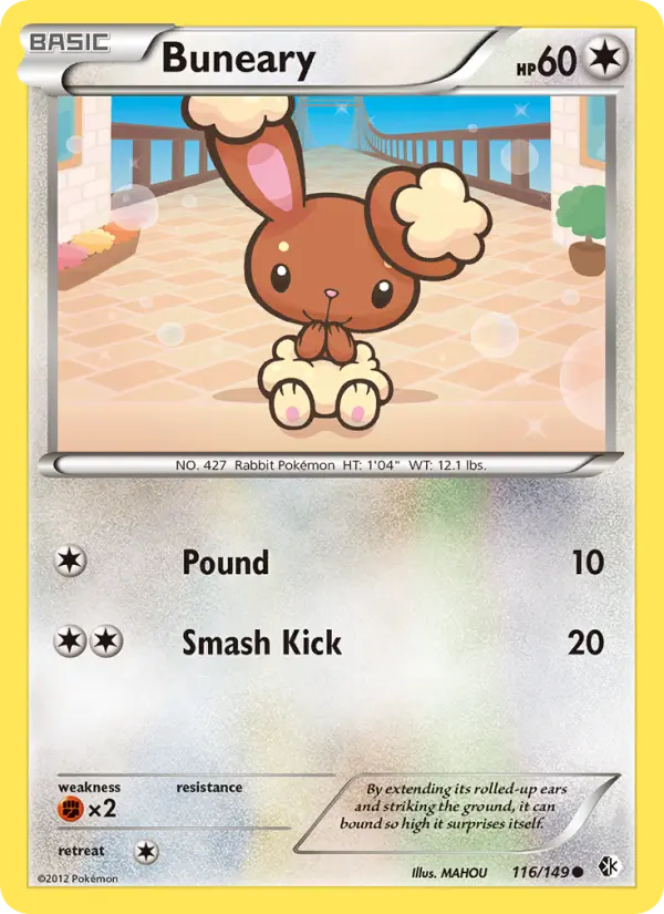 Buneary, Pokémon card